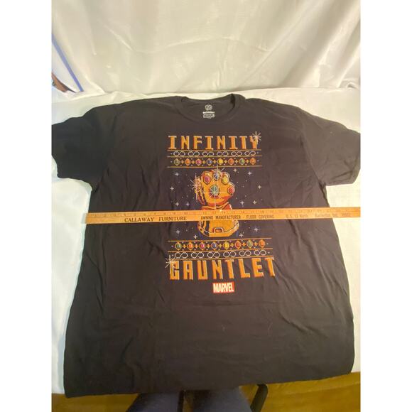 Funko Pop! Tees, Marvel, 2XL, Infinity Gauntlet Holiday theme T-Shirt, Black - Picture 8 of 10